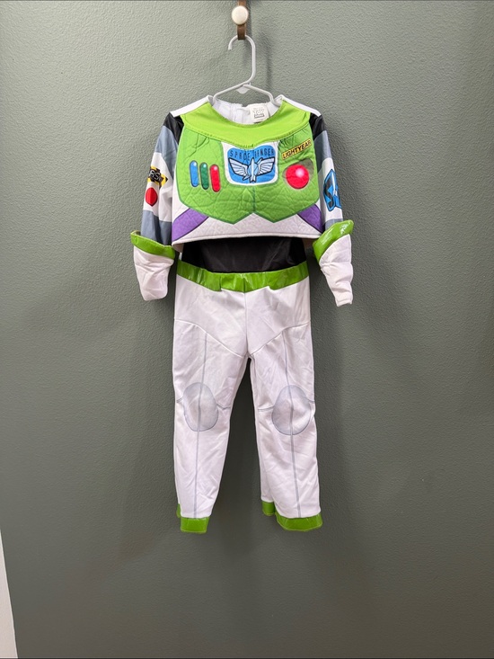 Disney Other - Buzz Lightyear Green and White Kids Costume Sz 3/4T